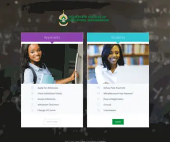 Ossceila.com.ng(Osun State College of Education) Screenshot