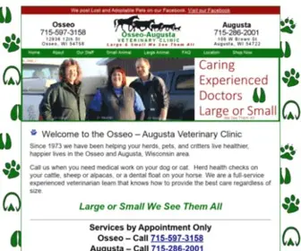 Osseoveterinaryclinic.com(Large or Small We See Them All) Screenshot