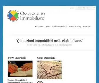 Osservatorioimmobiliare.it(L'osservatorio Immobiliare italiano) Screenshot