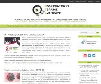 Osservatorioterapieavanzate.it(Informazione indipendente sulle nuove biotecnologie applicate in ambito medico) Screenshot