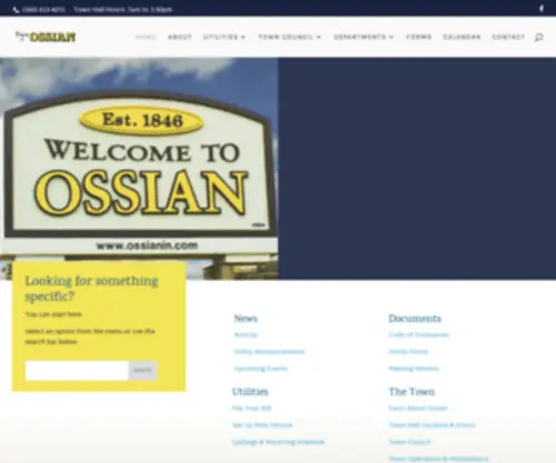 Ossianin.com(Town of Ossian) Screenshot