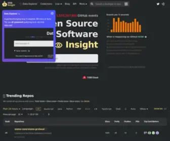 Ossinsight.io(OSS Insight) Screenshot