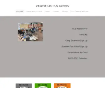 Ossipeecentralschool.org(OSSIPEE CENTRAL SCHOOL) Screenshot