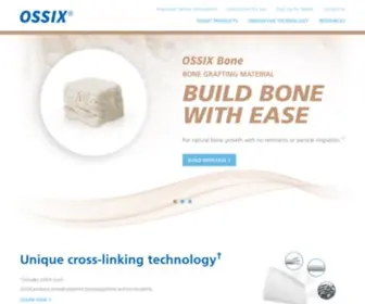 Ossixusa.com(Bone for Natural Bone Growth) Screenshot