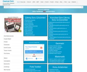 Ossmat.com(Matematik ve geometri sitesi. YGS) Screenshot
