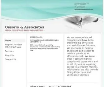 Ossorioassociates.com(MEDICAL CREDENTIALING) Screenshot