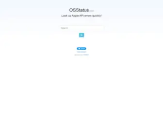 Osstatus.com(Apple) Screenshot