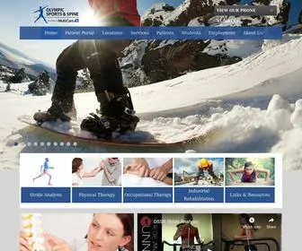 Osstherapy.com(Olympic Sports & Spine) Screenshot