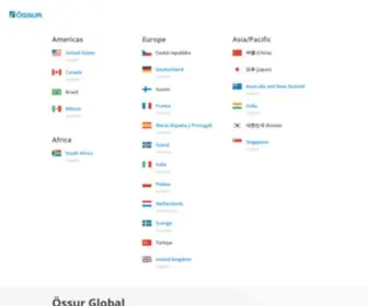 Ossur.com(Össur Americas) Screenshot