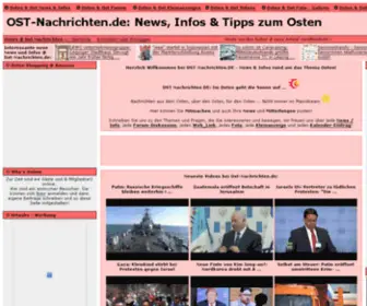 OST-Nachrichten.de(Ost Nachrichten & Osten News) Screenshot