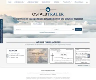 Ostalbtrauer.de(Online gedenkstätte) Screenshot