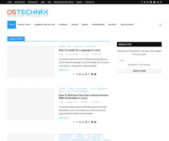 Ostechnix.com(Open Source) Screenshot