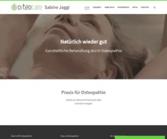 Osteocare-Praxis.ch(Sabine Jaggi) Screenshot