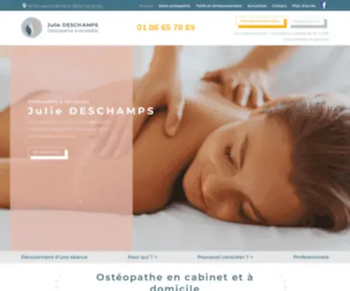 Osteopathe-Deschamps.com(Osteopathe Deschamps) Screenshot