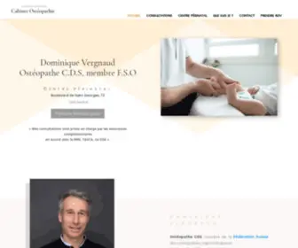 Osteopathe-Vergnaud.ch(Accueil) Screenshot