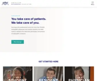 Osteopathic.org(American Osteopathic Association) Screenshot