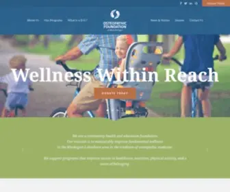 OsteopathicFoundation.org(Osteopathic Foundation Osteopathic Foundation) Screenshot