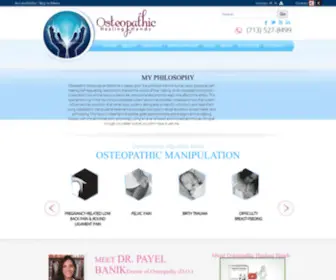 Osteopathichealinghands.com(Dr. Payel Banik) Screenshot