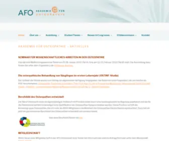 Osteopathie-Akademie.de(AFO) Screenshot