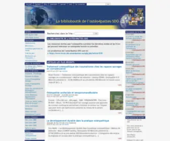 Osteopathie-France.net(La biblioboutik de l'ostéo4pattes) Screenshot