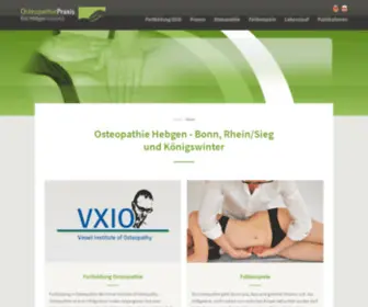 Osteopathie-Hebgen.de(Osteopathie Bonn) Screenshot