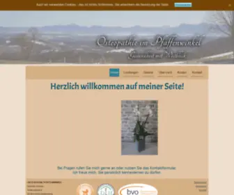 Osteopathie-Pfaffenwinkel.de(Gesundheit mit Weitblick) Screenshot