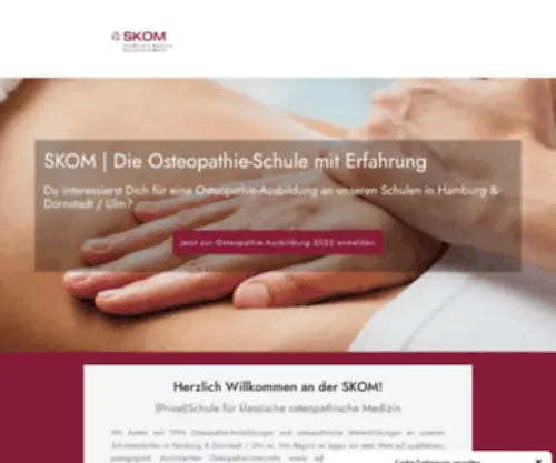 Osteopathie.com(SKOM Osteopathie) Screenshot