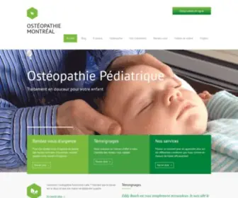 Osteopathiemontreal.com(OSTÉOPATHIE MONTRÉAL) Screenshot