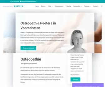 Osteopathiepeeters.nl(Osteopathie Peeters) Screenshot