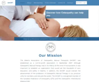 Osteopathyalberta.com(AAOMT2) Screenshot