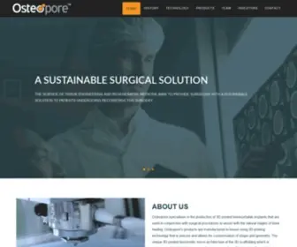 Osteopore.com(Osteopore) Screenshot