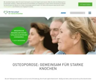 Osteoporose.de(Ursachen, Symptome, Therapie) Screenshot