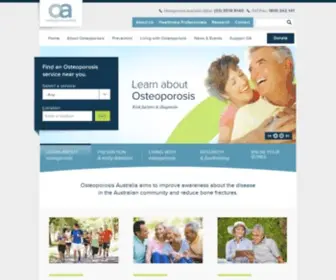 Osteoporosis.org.au(Osteoporosis) Screenshot