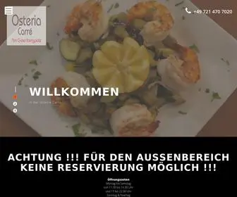 Osteriacarre.de(Osteria Carre) Screenshot