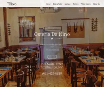 Osteriadanino.com(Osteria Da Nino) Screenshot