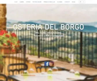 Osteriadelborgo.it(B&B Montepulciano) Screenshot