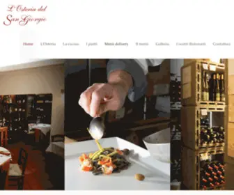 Osteriadelsangiorgio.it(Una cucina semplice ma sofisticatamente genovese) Screenshot