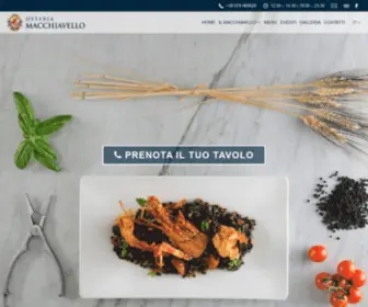 Osteriamacchiavello.it(Ristoranti Alghero) Screenshot