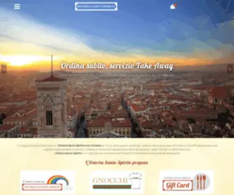 Osteriasantospirito.it(Osteria Santo Spirito) Screenshot