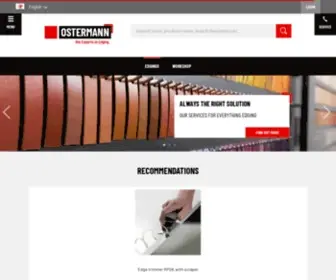Ostermann.eu(Shop for edgings and carpentry products) Screenshot