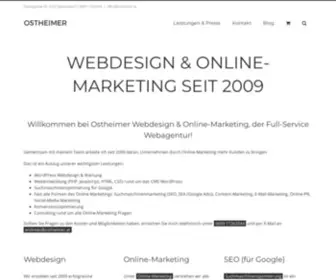Ostheimer.at(Ostheimer Wordpress Webdesign & Online) Screenshot