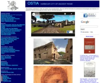 Ostia-Antica.org(This website) Screenshot