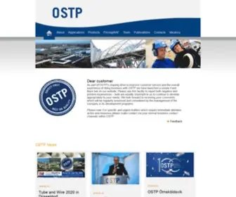 OSTP.biz(Specialist in welded stainless steel tubular products) Screenshot