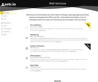 OSTR.io(Web services for web development) Screenshot