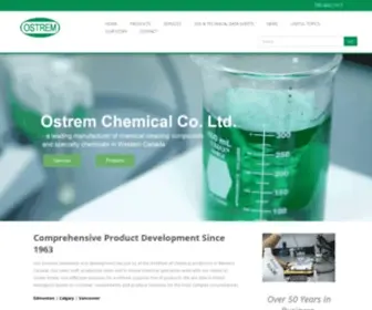 Ostrem.com(A leading manufacturer of specialty chemical cleaning compounds in western Canada. Serving Edmonton) Screenshot