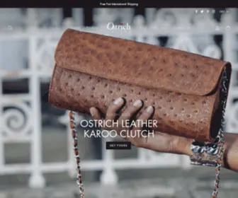 Ostrich2Love.com(Ostrich Leather Wallets) Screenshot