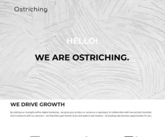 Ostriching.com(SEO and Link Building agency in Europe) Screenshot