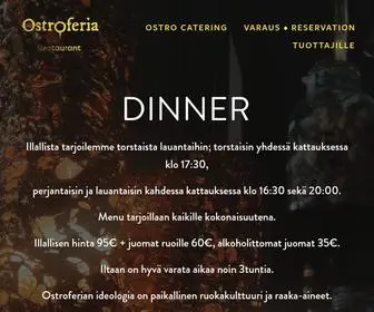 Ostroferia.com(Restaurant Ostroferia) Screenshot