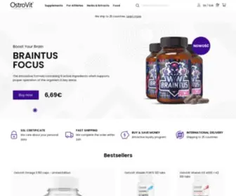 Ostrovit.com(Suplementy diety i odżywki dla sportowców) Screenshot