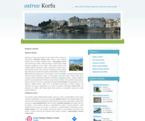OstrovKorfu.cz(Dovolená na Korfu) Screenshot